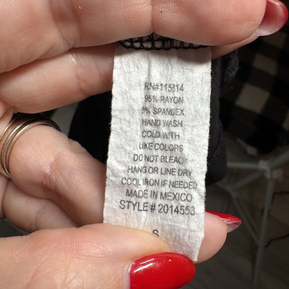 Sunflower Print Black Racerback Tank Top Small Rayon & Spandex Retro Doll‎ - Picture 8 of 8